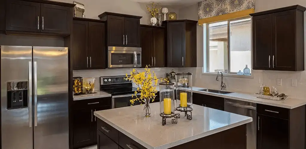 Cabinet painting results with freshly painted kitchen cabinets in Salt Lake City, UT