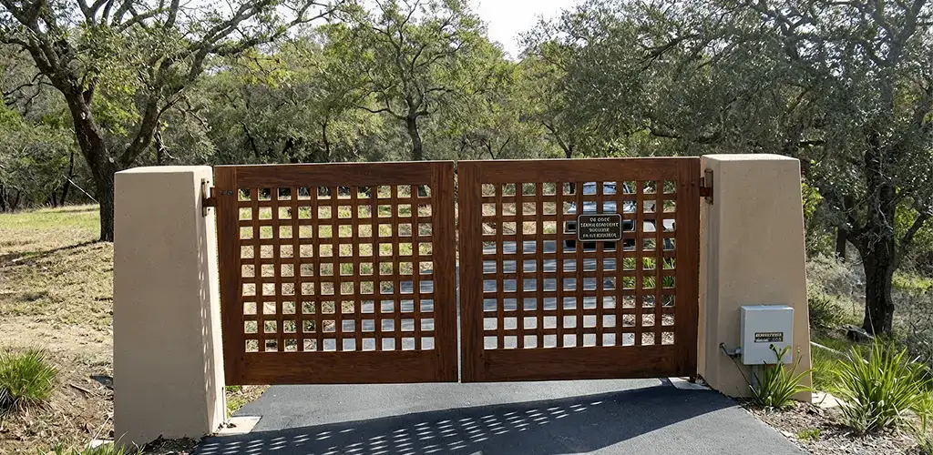 Driveway gate installation for a residential property in Salt Lake City, UT